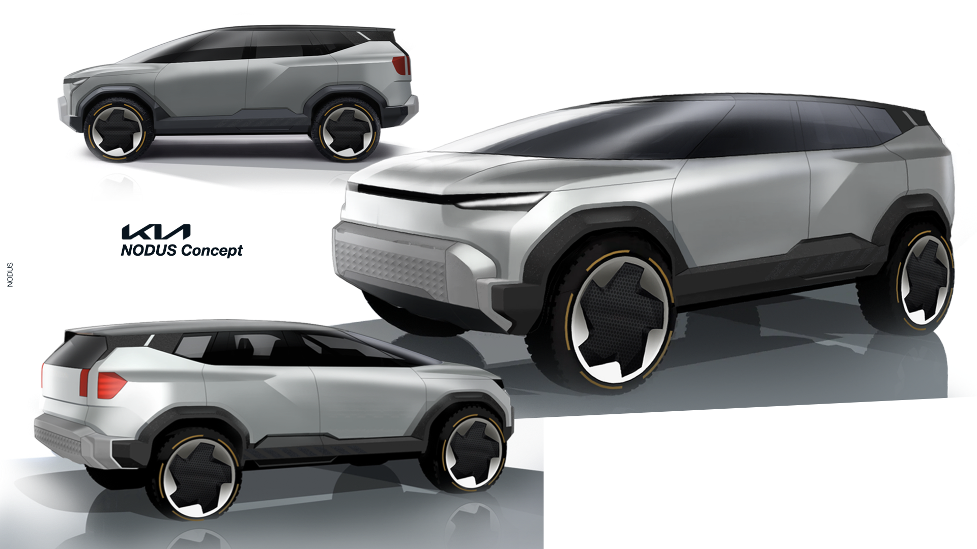 KIA NODUS concept front three-quarter view